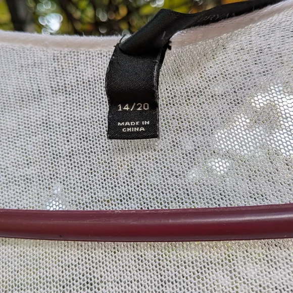 Lane Bryant White and Yellow Tunic Top - Picture 4 of 5